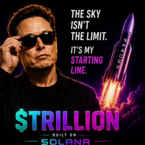 Elon Musk TRILLION starting line sticker