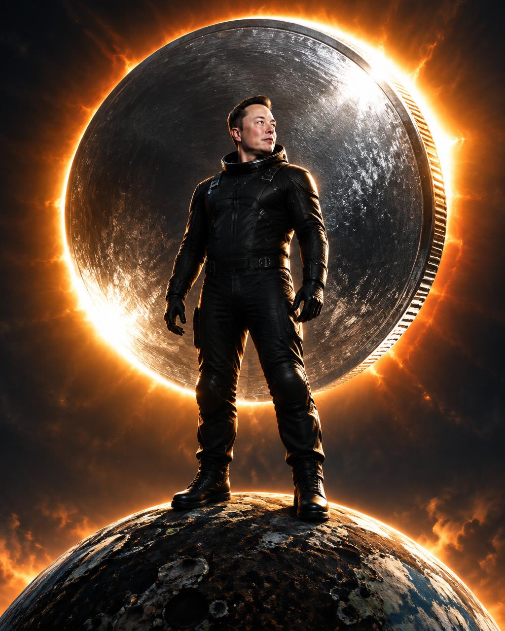Elon Musk meme artwork: market cap: planetary