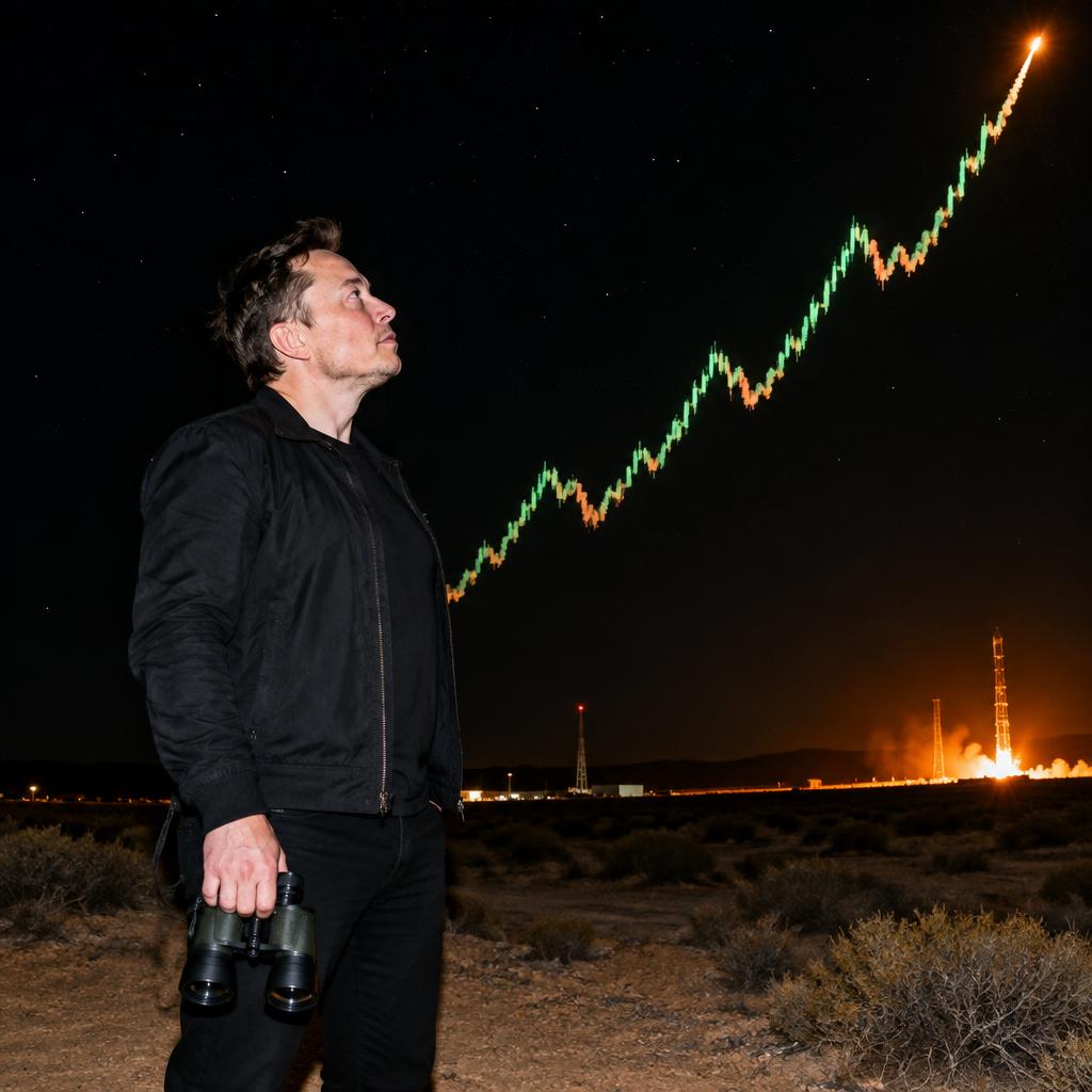 Elon Musk meme artwork: the chart already knew